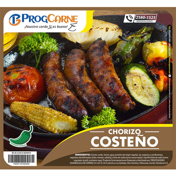 Chorizo de Cerdo Costeño 1350g