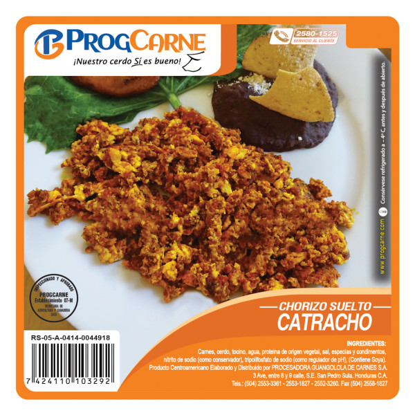 Chorizo Catracho Suelto 454g